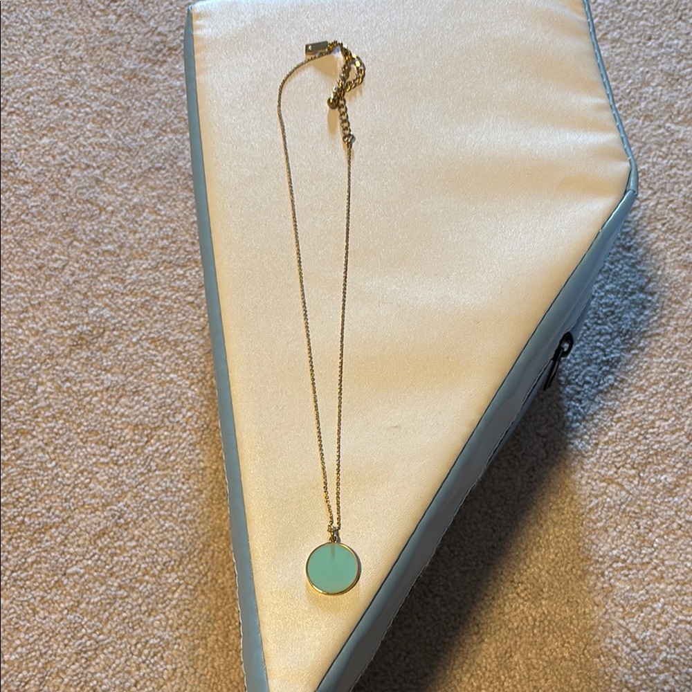 Kate Spade “something blue” Gold and blue Necklace